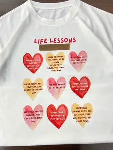Life Lessons Lyrics T-shirt, Valentine's Day Sweatshirt, Hoodie, Happy Valentine Hoodie, Gift For Girlfriend Crewneck Sweatshirt Classic Cotton
