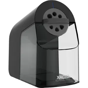 212 MAIN Elmers SchoolPro Electric Pencil Sharpener - Black, 6-Sizes Dial, Flyaway Cutter, Office Stationery Supplies, Writing & Correction Tool, Flyawaycutter