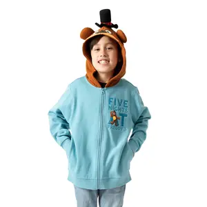 Five Nights At Freddy's Hoodie Boys' 3D Character Hood Full-Zip Sweatshirt