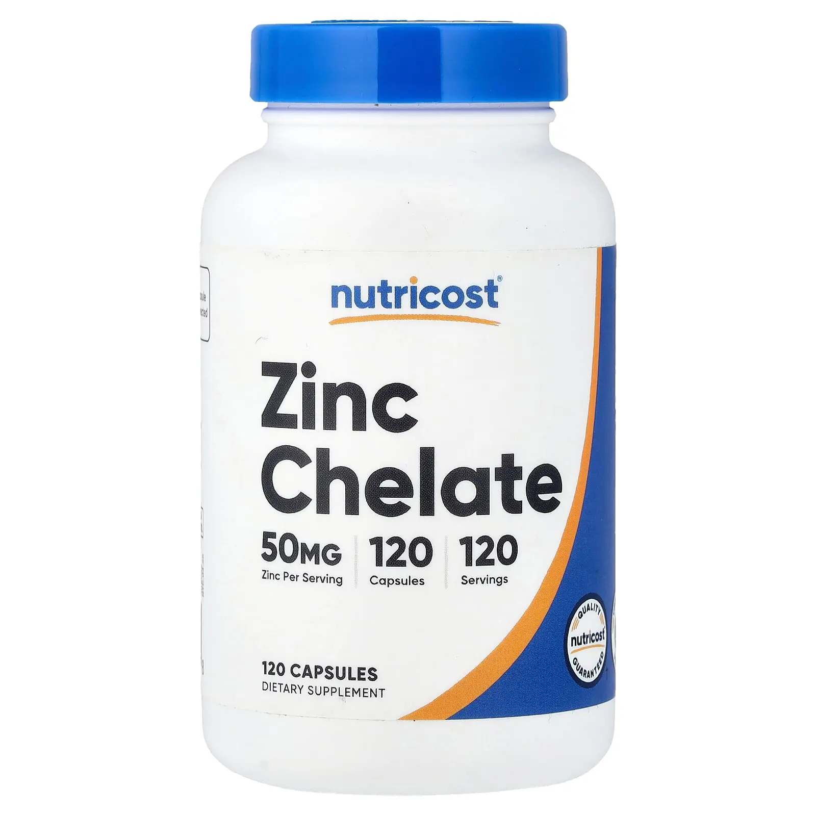 Nutricost Zinc Chelate, 50 mg, 120 Capsules