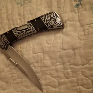 Bread knife, butter knife, small kitchen knives, steak knives, Father'sDaygifts Travel Black