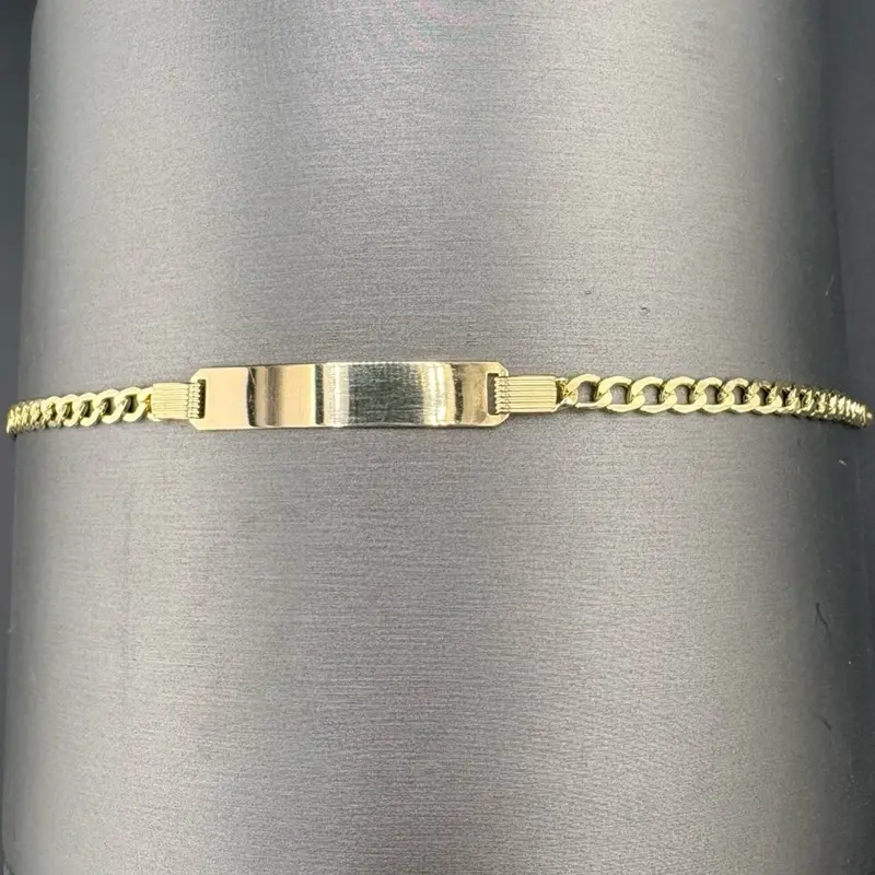 10K Gold Bracelet, 7 and 8 in Length, 4.15 mm Width