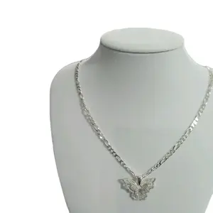 chain silver 925 Star Shine Necklace Heart Shaped Pendant