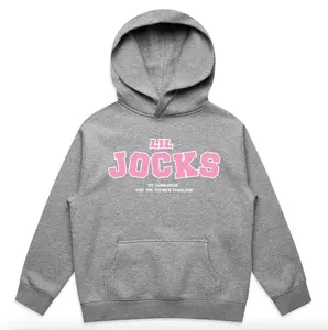Lil Jocks Young & Fearless Toddler Hoodie Pink logo