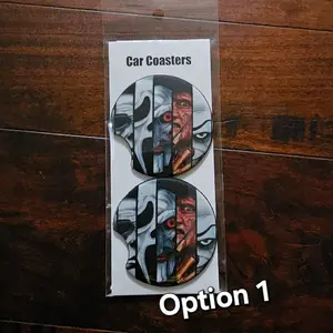 Horror Car Coasters (2 pack) pick option at checkout