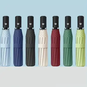 8-Rib Folding Umbrella, Automatic Opening, UV Protection, Rainproof, Lightweight & Compact, Ideal for Rain and Sun, Safe Push-Pull Handle, Model 6248