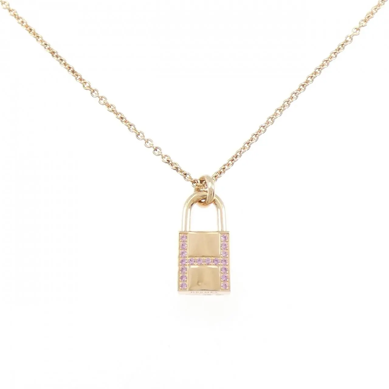 Hermes Kelly Cadenas 750 Pink Gold Necklace