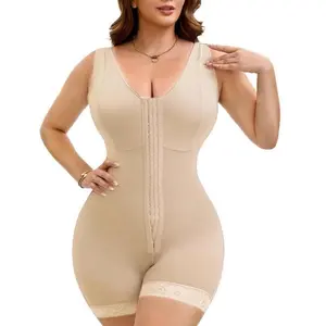 Colombian Faja Full Body Shapewear | High Compression 2-Hook Waist Trainer, Tummy Control & Butt Lifter, Seamless Smooth Fit for All-Day Daily Wear