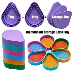 Six-In-One Diamond Painting Tray Organizer, New Fashion Multi-Use Funnel Tray, Diamond Art Supplies, Diamond Painting Tools, Hobbyist Essential