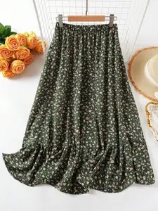 Women's Floral Casual Dress, Two-Layer Design, Versatile Fashionable Women's Clothing, Perfect for Daily Wear & Special Occasions