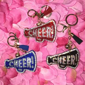 Bling Rhinestone Megaphone Keychain in Choice of Colors