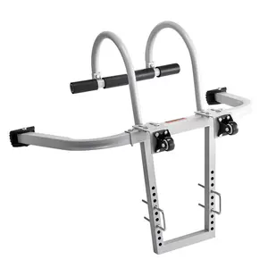 Ladder Stabilizer, 2 in 1 Extension Wall Ladder Standoff Hook, Roof Ridge Ladder Accessories Both Horizontally and Vertically, Heavy-duty Steel Rubber Grip T-Bar, Quick Access to Steep Roofs