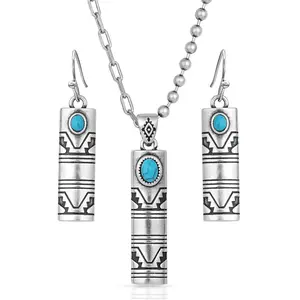 Montana Silversmiths Stonehenge Turquoise Jewelry Set