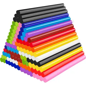 120 Pack Colored Hot Glue Sticks, Mini Hot Glue Sticks Bulk, 4"x 0.27" 12 Colors for Christmas Cards, Wax Seal Stamp, Decoration, Handmade Arts and Crafts DIY, Car Dent Repair