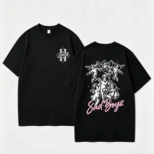 Sad Boyz Junior H Tee Unisex  Casual Pullover for Men and Women Daily Holiday Outdoor Wear Soft Classic Streetwear Trendy Everyday Outfit Viral Fashion Tops