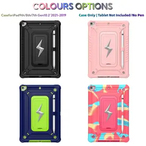 Case for  iPad 9th/8th/7th 10.2 inch, with Shoulder Strap &kickstand, Full-Body Drop Protection Heavy Duty Shockproof Rugged Cover for 10.2 inch