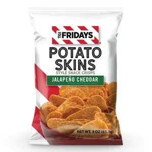 TGI Fridays, Potato Skins Snack Chips Jalapeno Cheddar 3 oz. (6 Count)