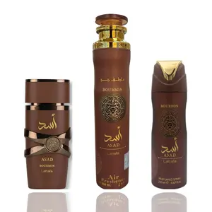 Asad Bourbon + Asad Bourbon Deodorant + Asad Bourbon air freshener -- 3 piece bundle