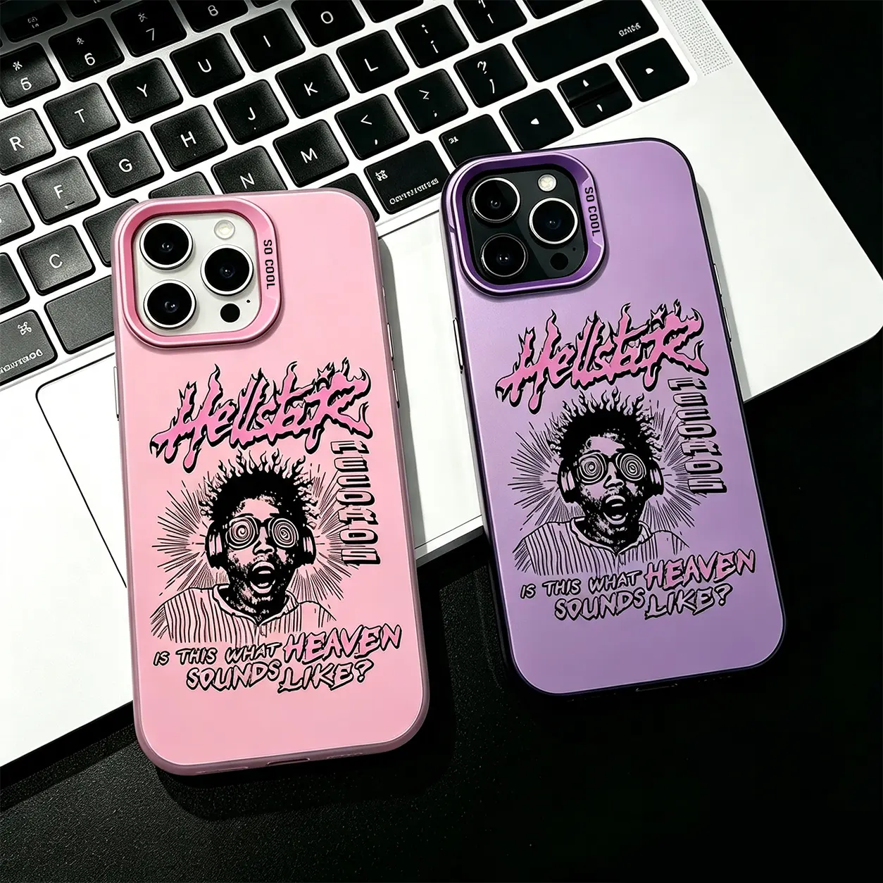 Hellstar Graffiti Phone Case – Edgy Flame & Silhouette Design, Soft Matte Silicone Shockproof Cover with Camera Protection for iPhone 17/16/15/14/13/12/11 Pro Max &Samsung Galaxy S21/22/23/24/25/26 Ultra / FE / PLUS | Y2K Streetwear Aesthetic Gift