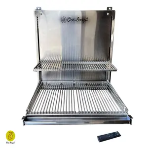 Charcoal Grill - Double-Decker Griddles with Automatic Lifting - Oca-Brazil