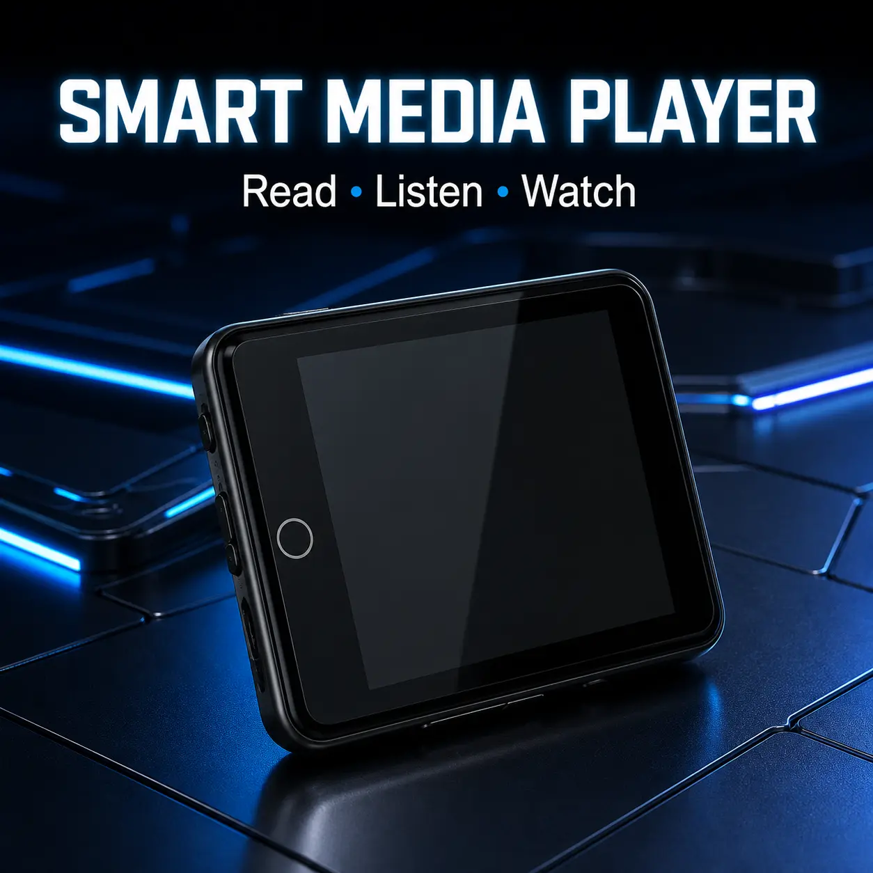 Portable Touchscreen Ebook Reader & MP3 MP4 Player, LCD Display, HIFI Audio Output, Video Playback, Voice Recording, Rechargeable Media Player