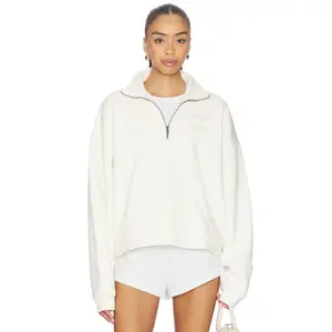 Favorite Daughter The Favorite Daughter Half Zip Sweater in Gardenia & Light Sage