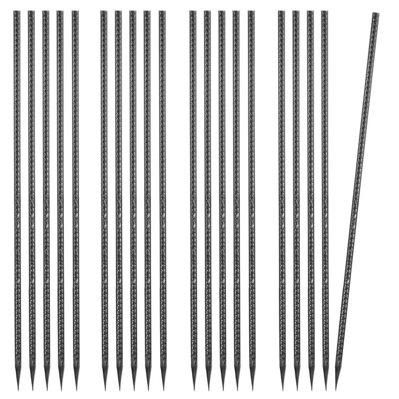 VEVOR Rebar Stakes, 24-Inch, Heavy-Duty 0.47 in Diameter, Straight Galvanized Steel Ground Anchors with Chisel Point End & Rust-Resistant Coating, for Gardening Support, Fence, Camping Tents (20-Pack) VEVOR Rebar Stakes, 24-Inch, Heavy-Duty 0.47 in Diameter, Straight Galvanized Steel Ground Anchors with Chisel Point End & Rust-Resistant Coating, for Gardening Support, Fence, Camping Tents (20-Pack)