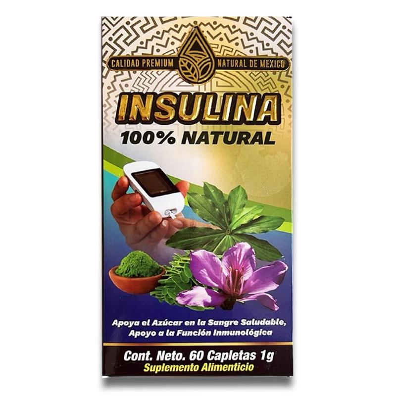 Natural de Mexico Insu Lina Natural 60 Caplets Dietary Supplement, Edible, Fitness, 1g, Natural Ingredient Healthcare Vitamin