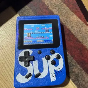 Sup Mini Handheld Game Console 400-in-1 Classic Games 2-Player Mode Retro Nostalgic Childhood Gaming Device Portable Blue Edition