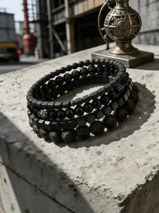 Men's Fashion Stone Beaded Bracelet Set, 4 Counts Casual Trendy Beaded Bracelets, Fashion Accessories for Daily Wear, Trendy All-match & Exquisite Jewelry for Birthday Gift, Stackable Bracelets