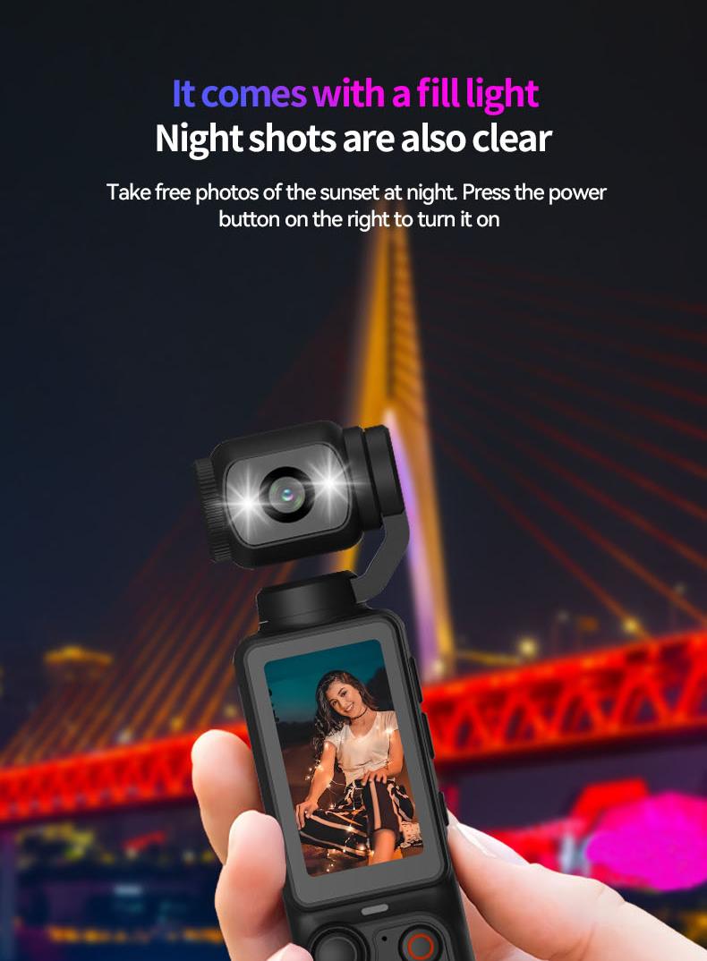 Ultra HD Portable Camcorder with 180° Rotating Lens & Smooth Stabilization | Handheld Anti-Shake Camera for Vlogging, Travel & Daily Recording | USB Rechargeable, Durable & Compact