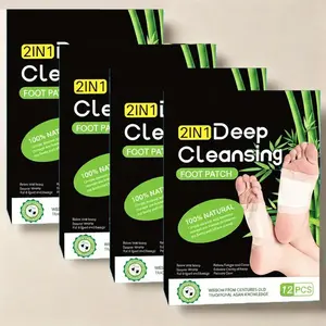 Natural Ginger Foot Detox Patches Pads for Deep Cleansing – Helps Remove Body Impurities, Support Relaxing Sleep, Soothe Tired Feet, and Refresh Skin – Gentle Foot Exfoliating Mask with Herbal Ingredients for Daily Wellness