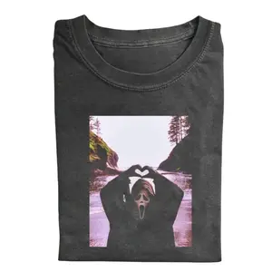 Vintage Ghostface Scream Halloween Shirt, Heart Hands Scream Shirt, Spooky Season, Scary Movie, Horror Movie Shirt, Halloween Party, Trick or Treat