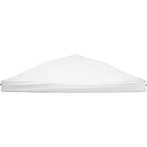 Replacement Canopy Top, 10' x 10' Pop-Up Cover for Canopy Straight  Tent Cover for Outdoor Garden Patio Camping Sun Shade (1pc Top Cloth Only) White