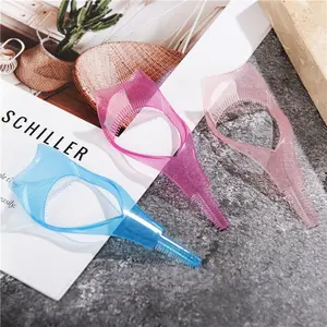 3 three in one eyelash aids, Eyelash Separator Tool, eyelash cards, eyelash baffles, eyeliner aids, eyeliner baffles, beauty tools, pink, blue, rose, color