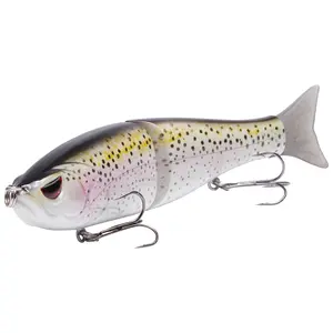 Bassdash Swimbaits 4.5in/0.65oz Pike Trout Glide Baits Minnow Hard Bass Fishing Lure
