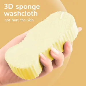 Magic Exfoliating Bath Sponge 3D Upgraded Version Super Soft Skin Friendly Reusable Absorbent Pack Random Color Buy 1 Get 1 Offer Smooth Daily Care