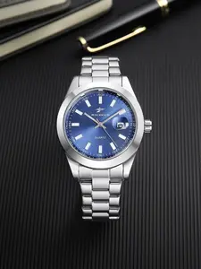 Men's business circular dial simulated quartz watch, fashionable and versatile accessory, suitable for casual wear and gift giving