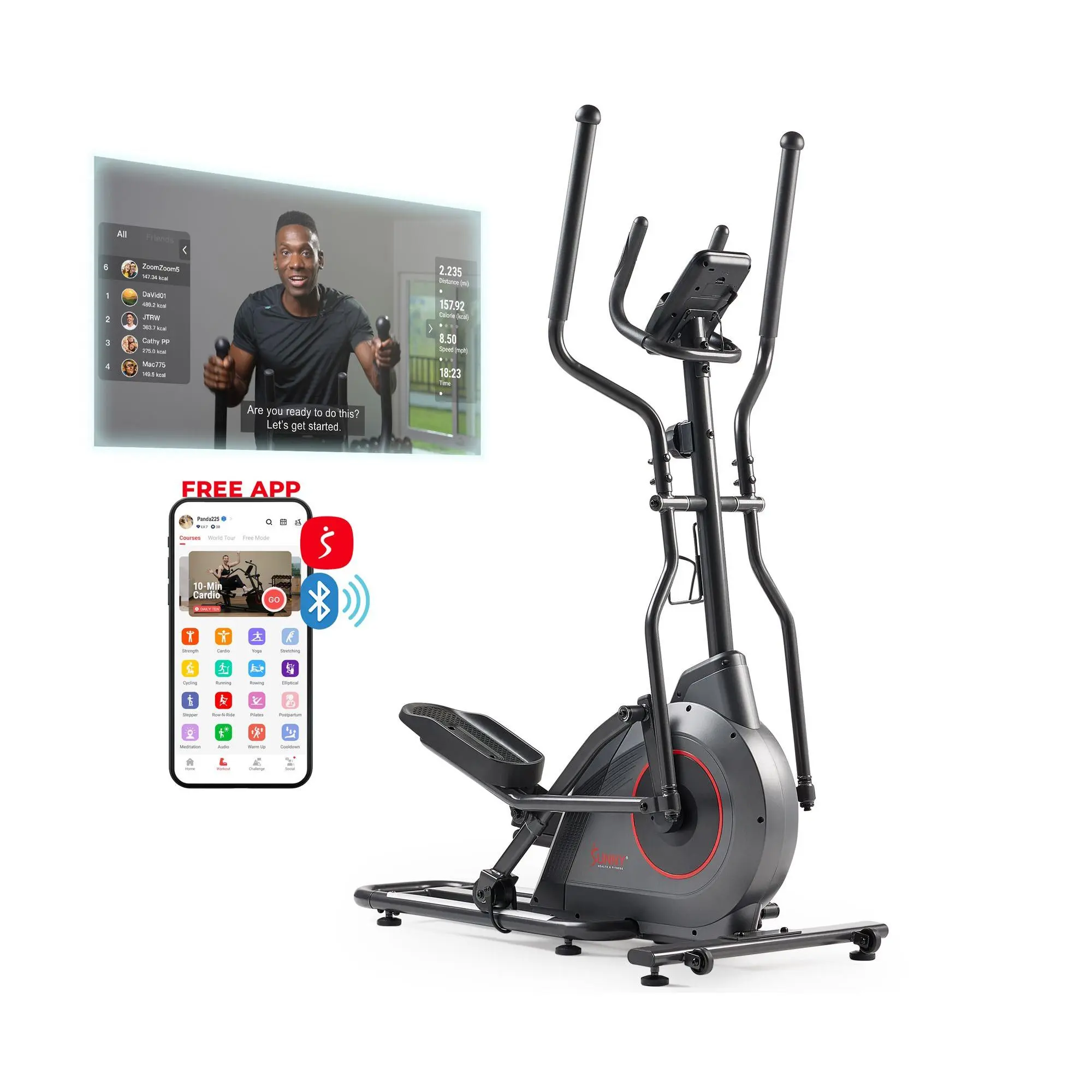 Sunny Pro Smart 16" Magnetic Elliptical Sunny Pro Smart 16" Magnetic Elliptical