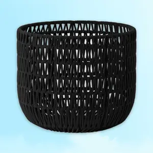 Rope Basket Black - Decorative Storage Basket, for Bathroom, Threshold
