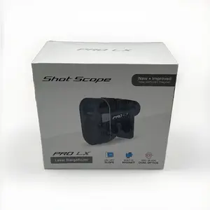 Shot Scope Pro LX Laser Range Finder New Improved Dual Optics Zoom + Cart Magnet