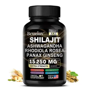 Bcuelov Ashwagandha Health Supplement - Contains Shilajit, Rhodiola, Ginseng, Supports Vitality, Endurance, Ability, Supports Overall Health