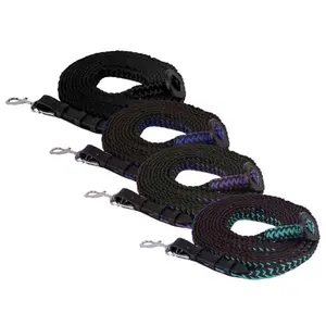 25' long Flat Braided Lunge Line w/ Rubber stopper