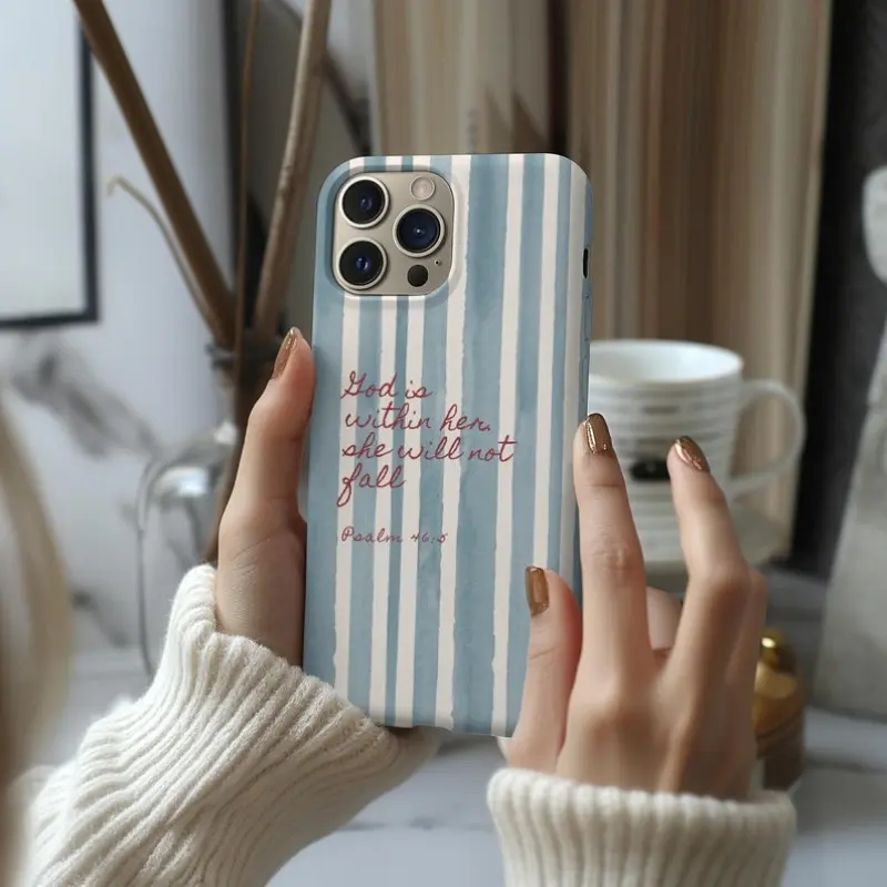 Christian Cellphone Case Shell - Bible Verse Baptism Gift for Women, Protective Casing Accessory Suitable for iPhone 11/12/13/14/15/16/17 Pro, ProMax, Plus, Air, Accessories, Durable