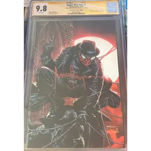 SPIDER-MAN NOIR #1 NYCC MICO SUAYAN EXCLUSIVE SIGNED AND REMARQUED BY MICO SUAYAN CGC 9.8 (C86)