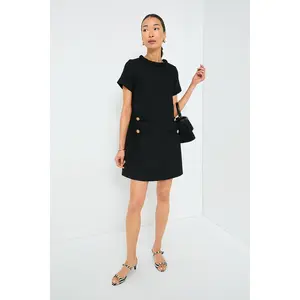 Black Tweed Jackie Dress