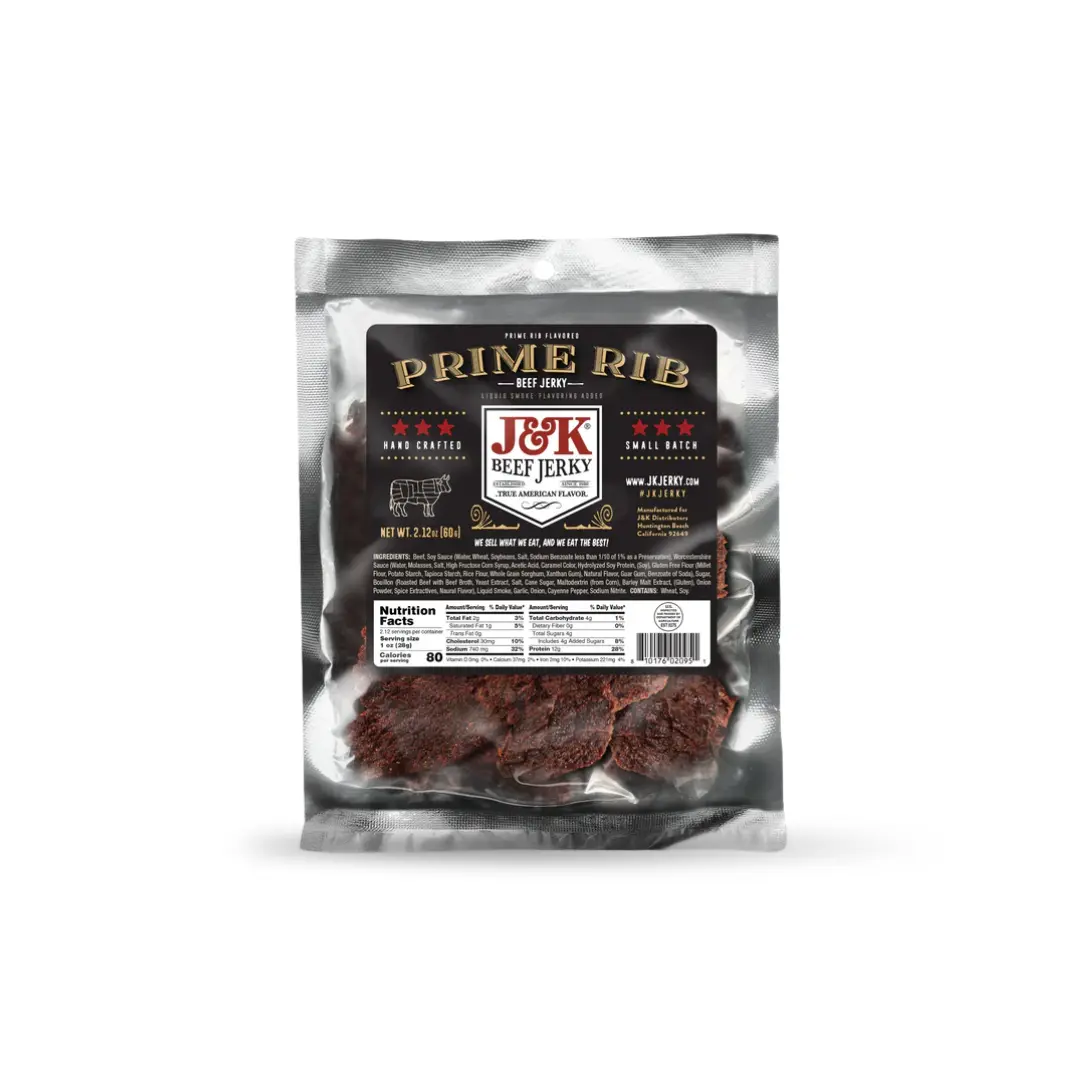 J&K Beef Jerky - Prime Rib Flavor