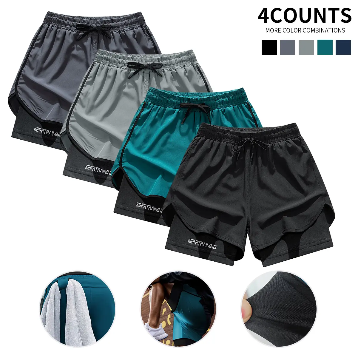 Black Lake Blue Light Gray Dark Gray