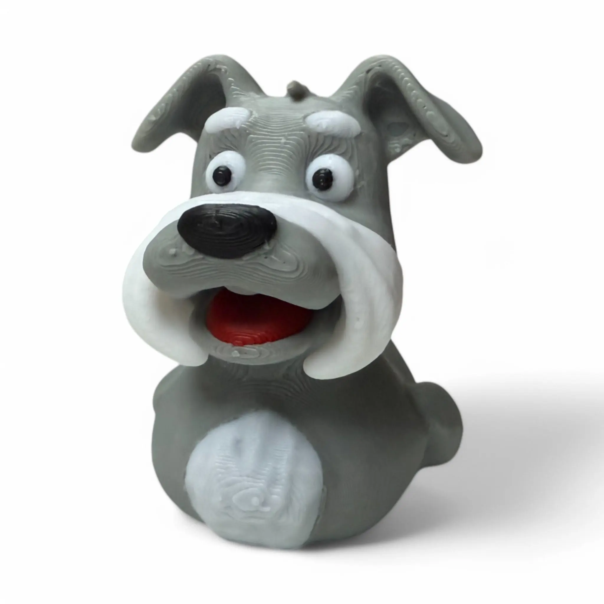 Schnauzer Duck – 3D-Printed Duck with Fluffy Beard & Loyal Pup Vibes