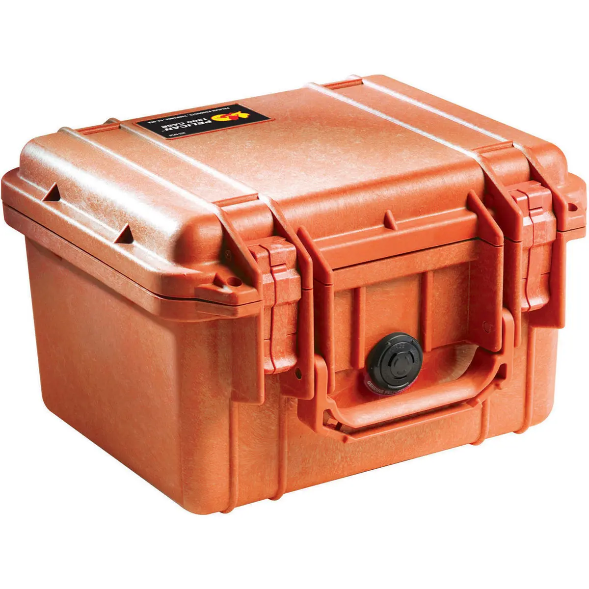 Pelican 1300 Compact Mini Hard Plastic Watertight Hard Case, Watertight Seal, Foam Insert - Orange (for Cameras, Electronics Accessories)